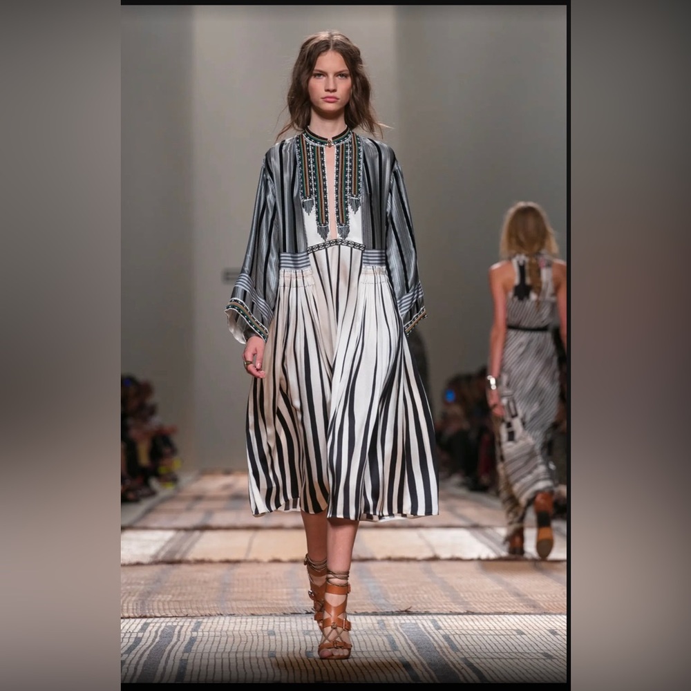 Etro silk beaded dress, hand embroidered